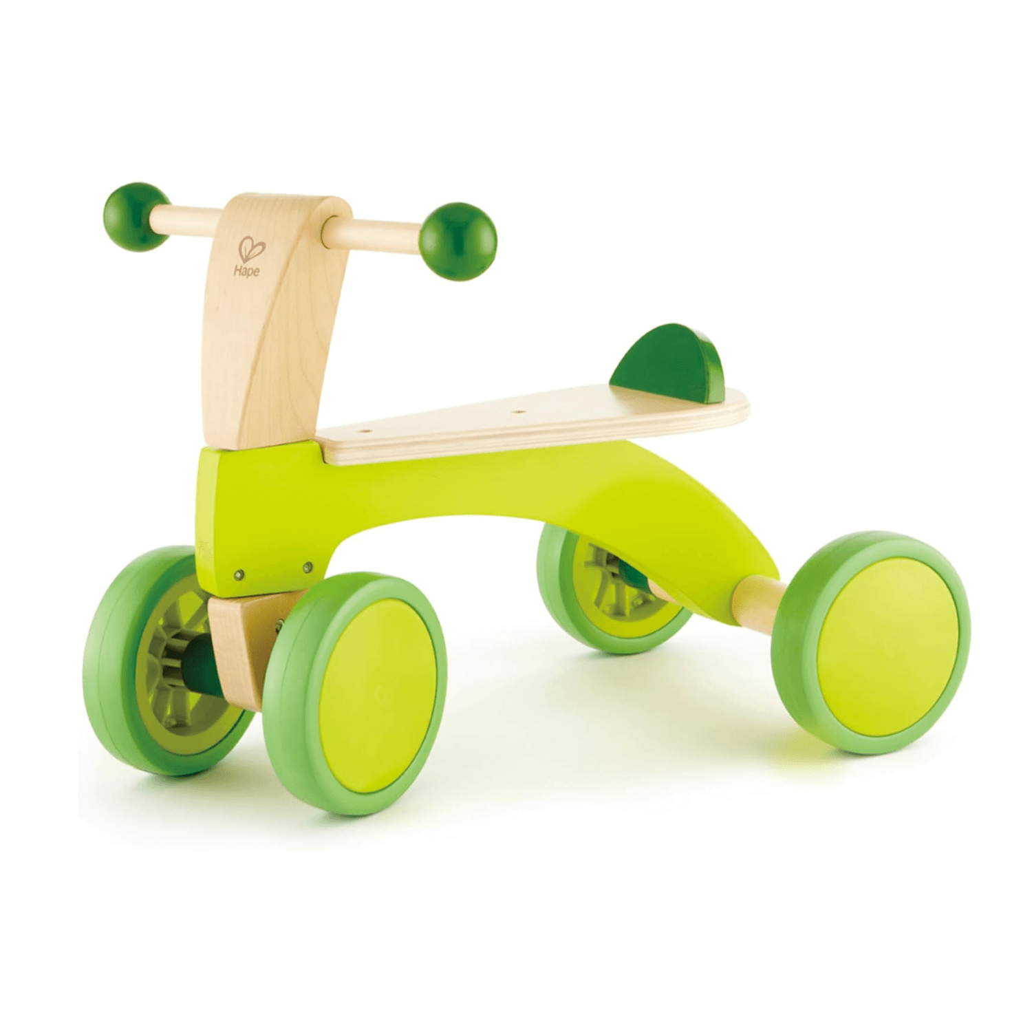 Montessori Hape 4-Wheels Balance Bike Scoot Around Ride On Green