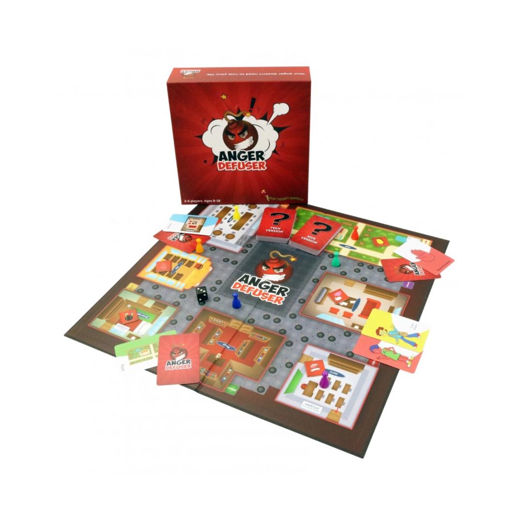 Montessori Play Therapy Supply Board Game Anger Defuser: The Fun Anger Management Game