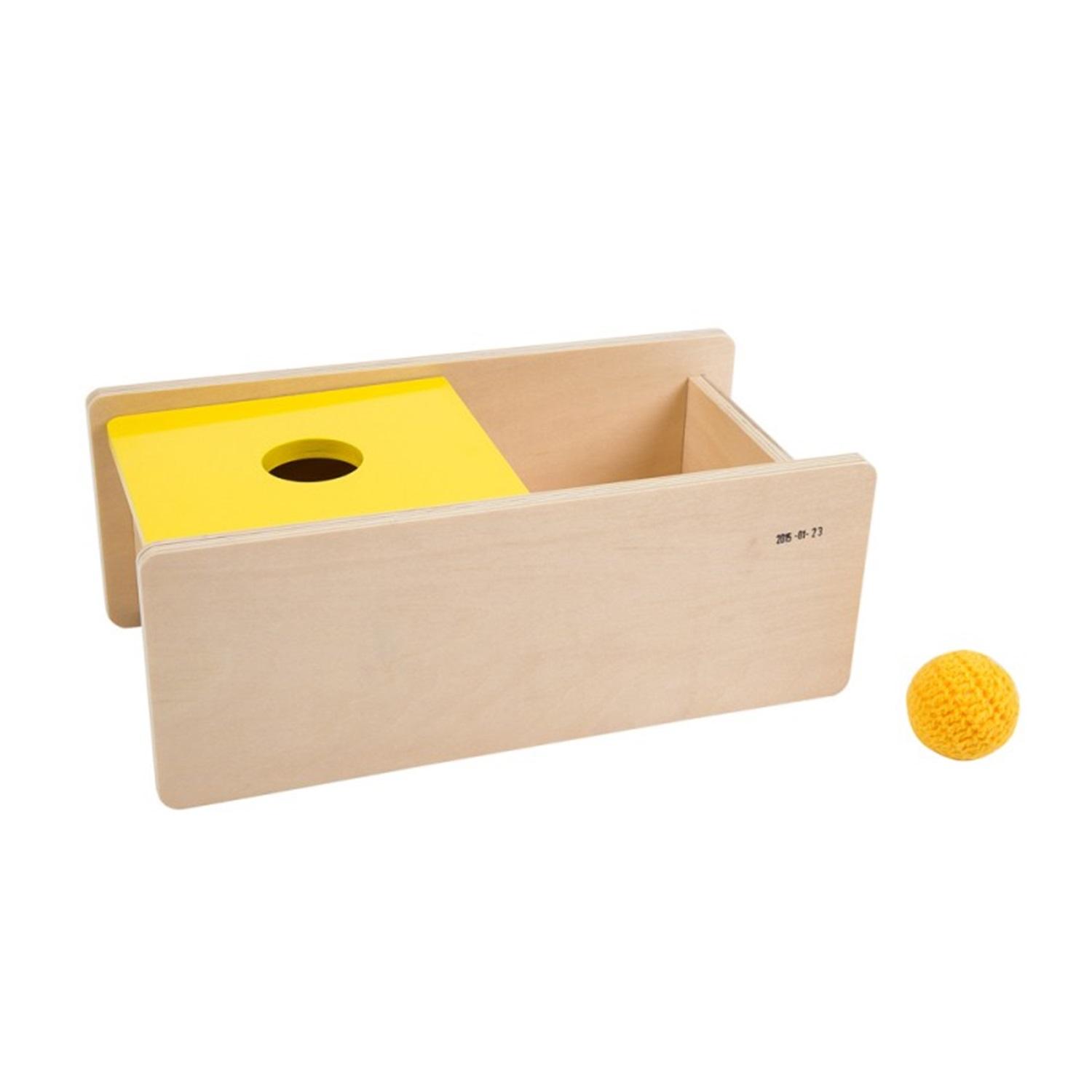 Montessori Leader Joy Montessori Imbucare Box With Flip Lid-Knit Ball