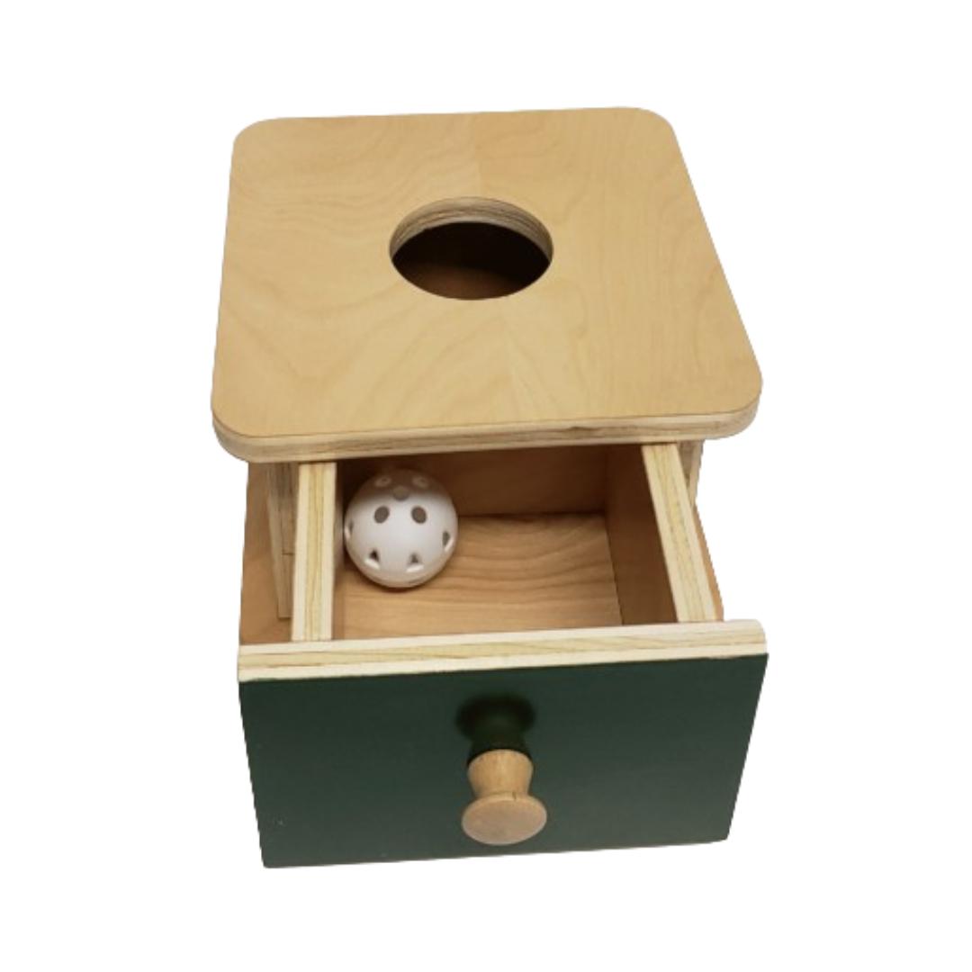 Montessori Nafees Creations Infants Imbucare Box Ball &#038; Drawer Painted (1)