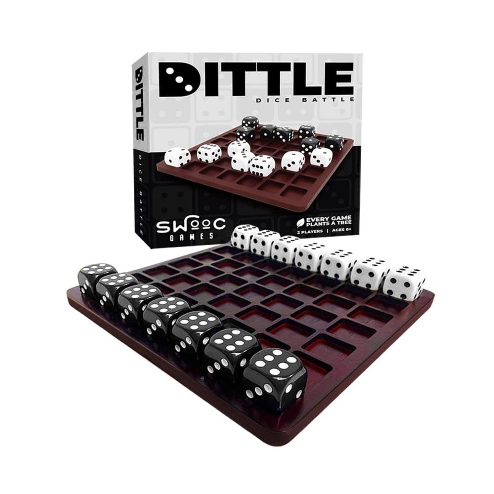 Montessori SWOOC Games Dittle Wooden Dice Battle Games