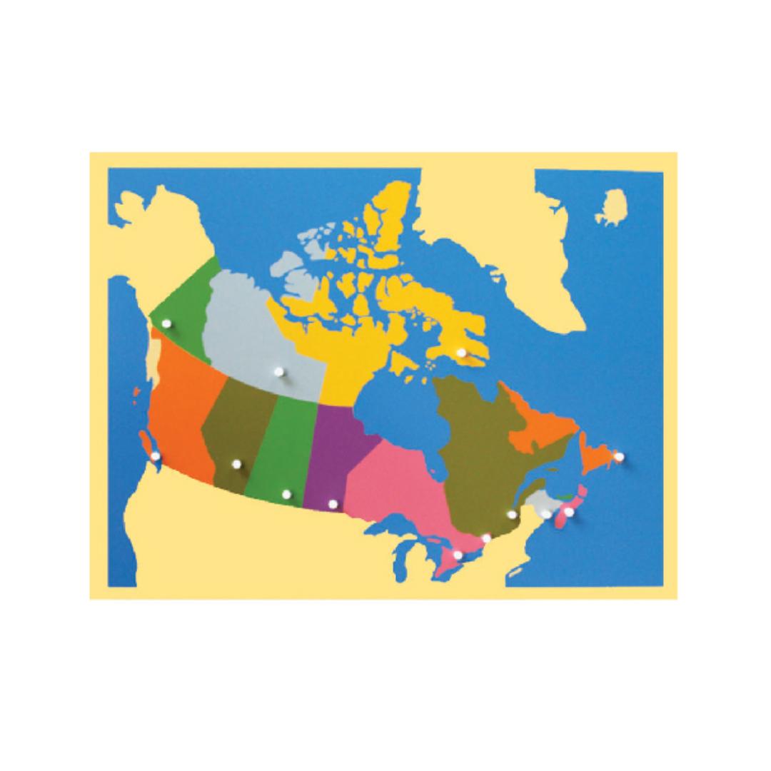 Montessori Bruins Montessori Puzzle Map of Canada