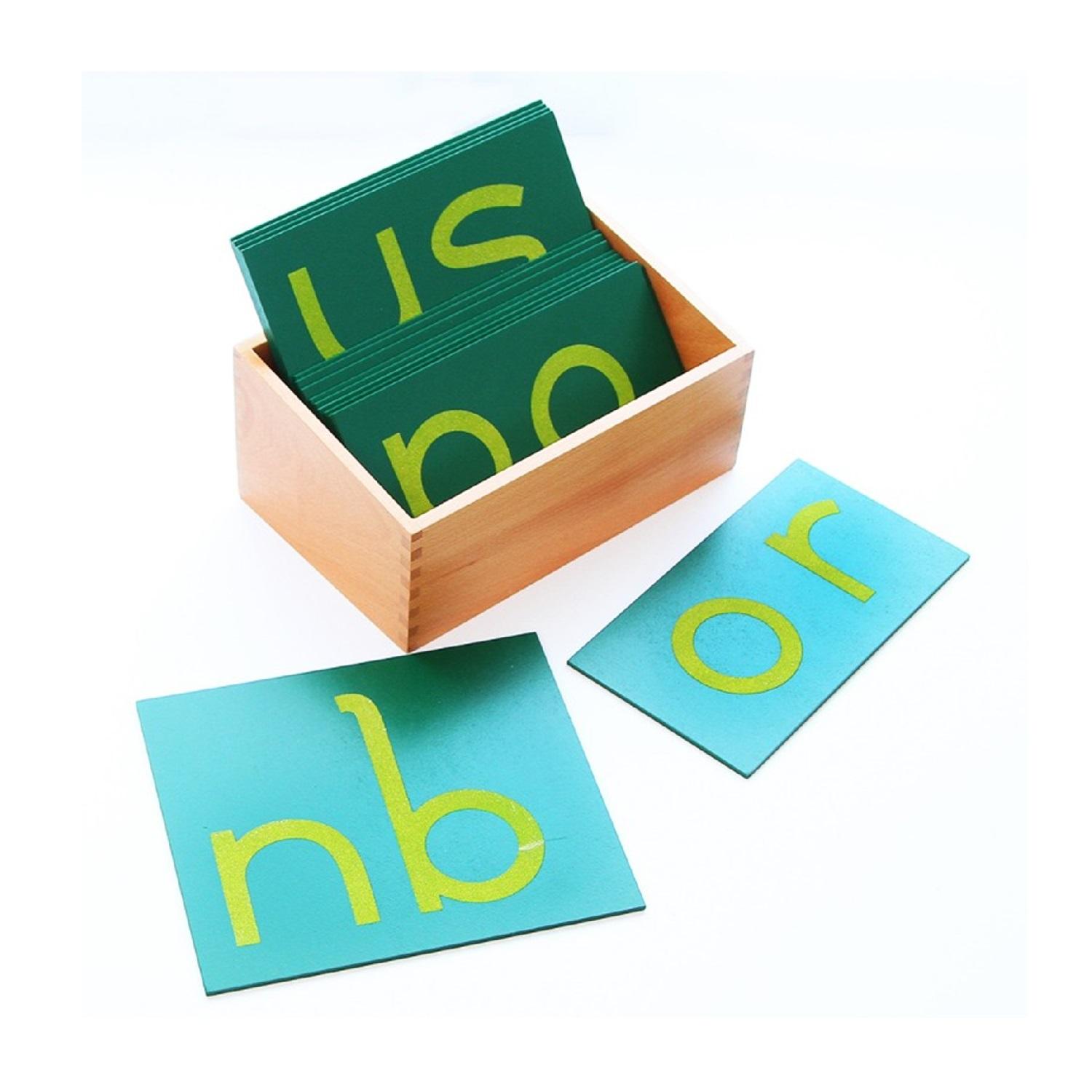 Montessori Leader Joy D&#8217;Nealian Style Double Sandpaper Letters With Box