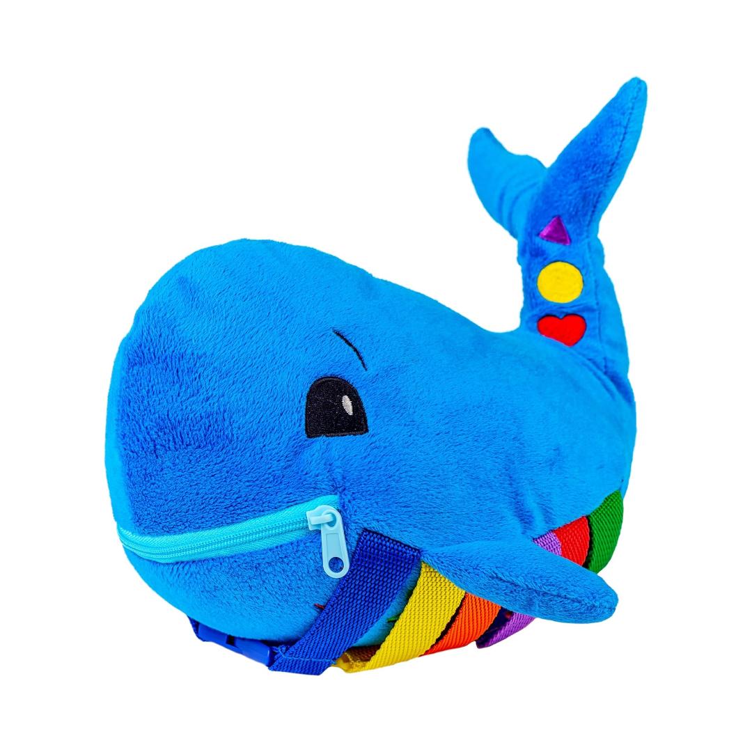 Montessori Buckle Toys Blu Whale Buckle Toy