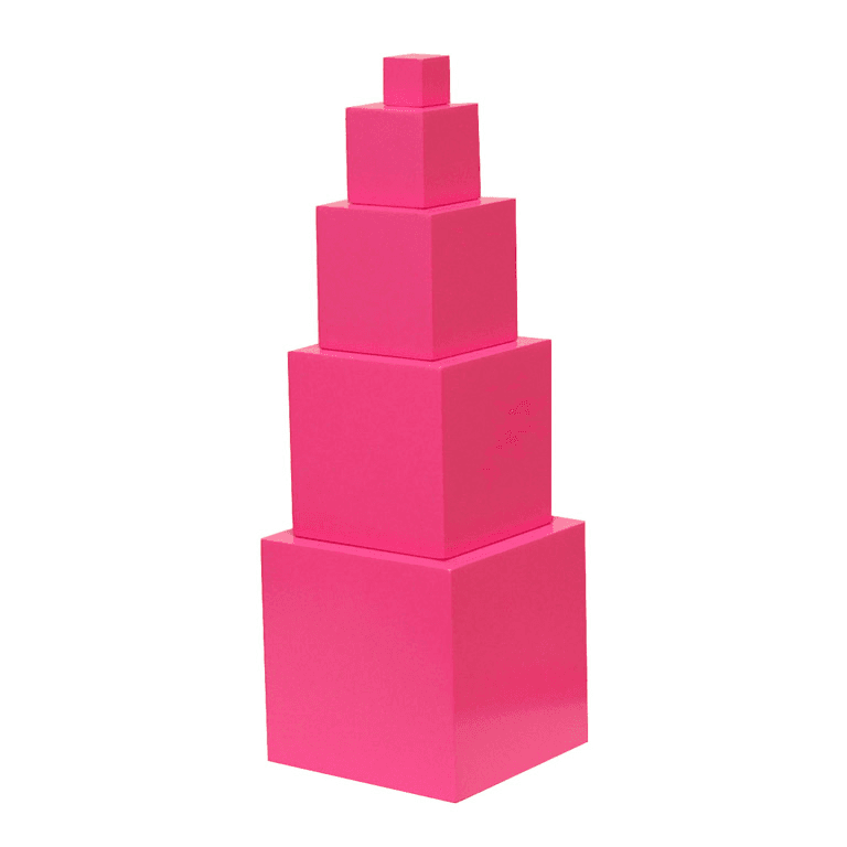Montessori E&#038;O Montessori Toddler Pink Tower 5 Steps