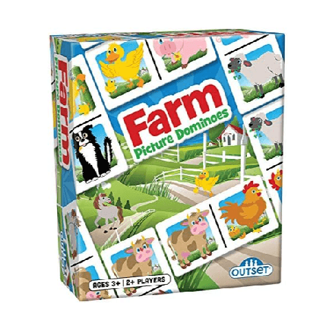 Montessori Outset Media Domino Games Farm