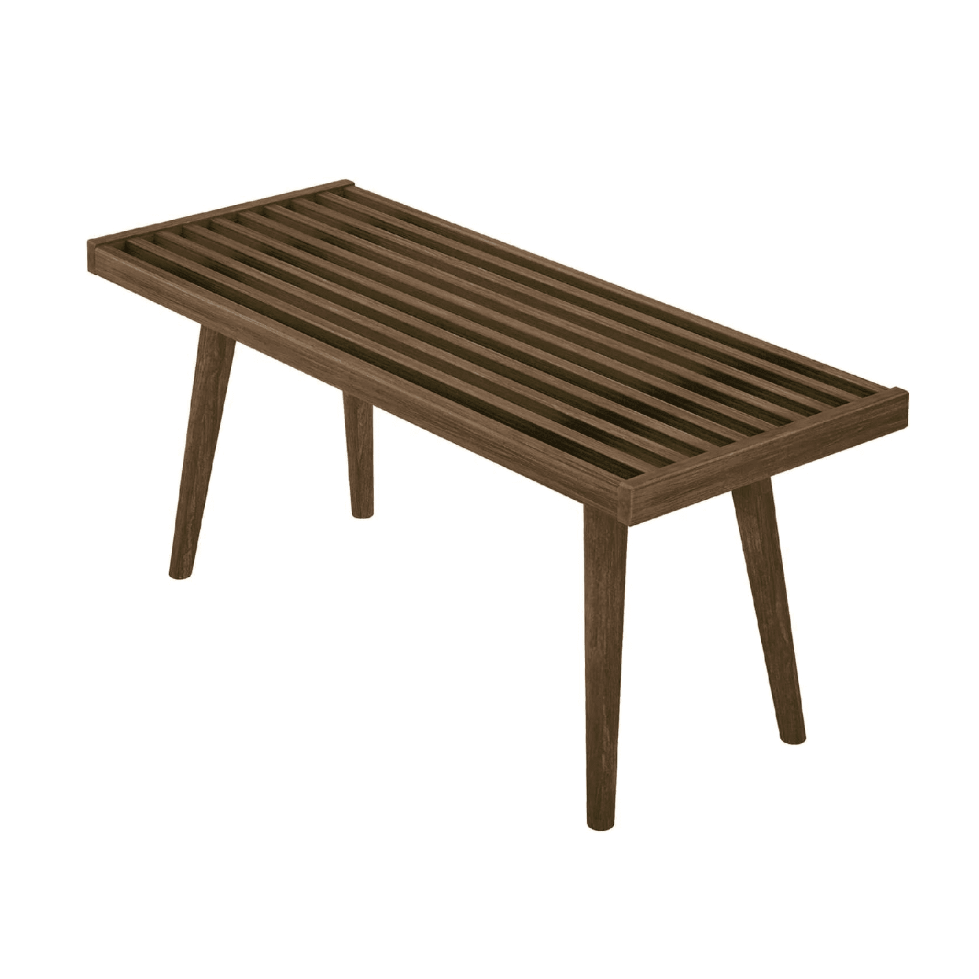 Montessori Plank+Beam Entryway Bench 41.25 Inches Walnut
