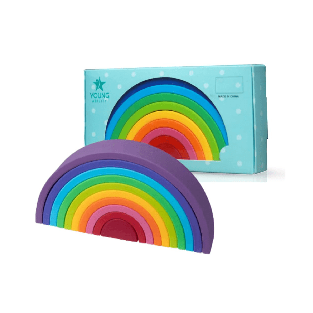 Montessori Young Ability Rainbow Stacker Bright Color
