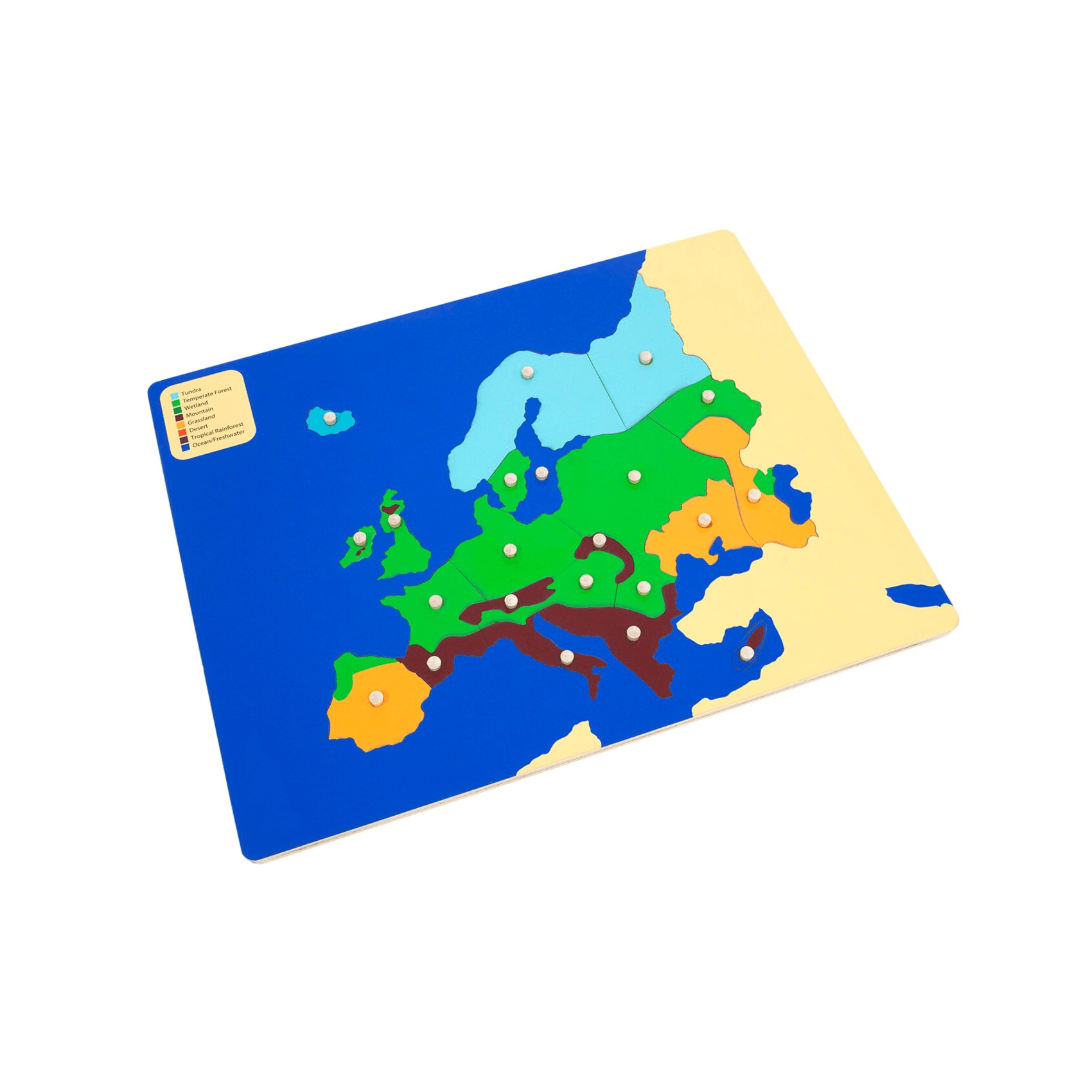 Montessori Alison's Montessori Biomes Puzzle Map of Europe
