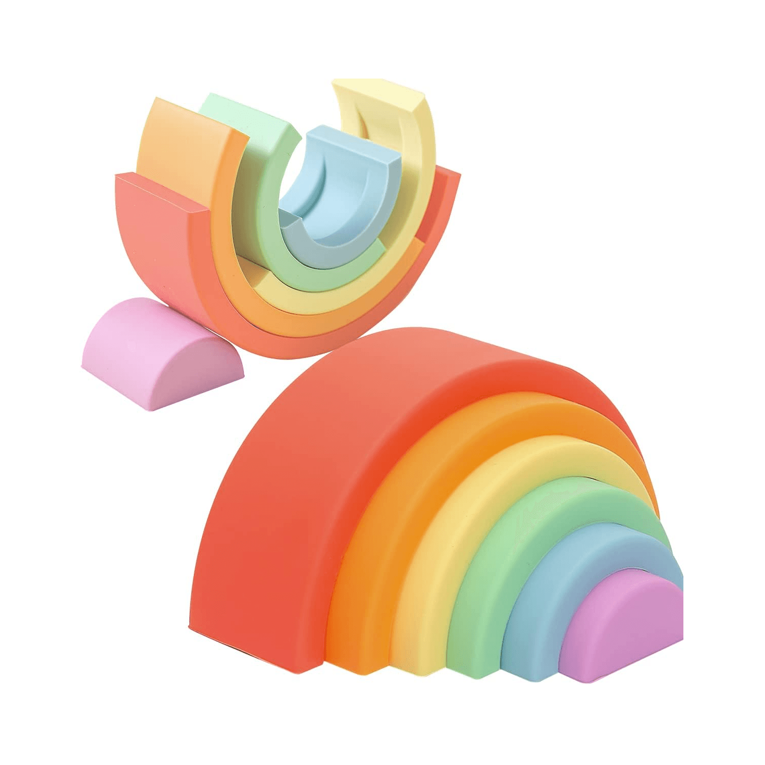 Montessori let's make Rainbow Stacker Rainbow Colors