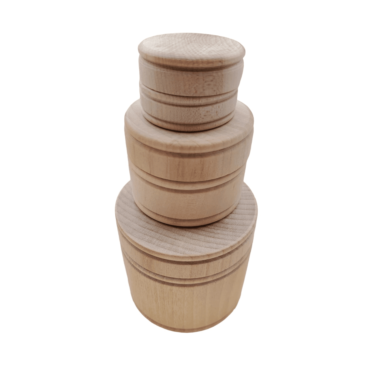 Montessori Piglet in Bloom Wooden Stacking Cups
