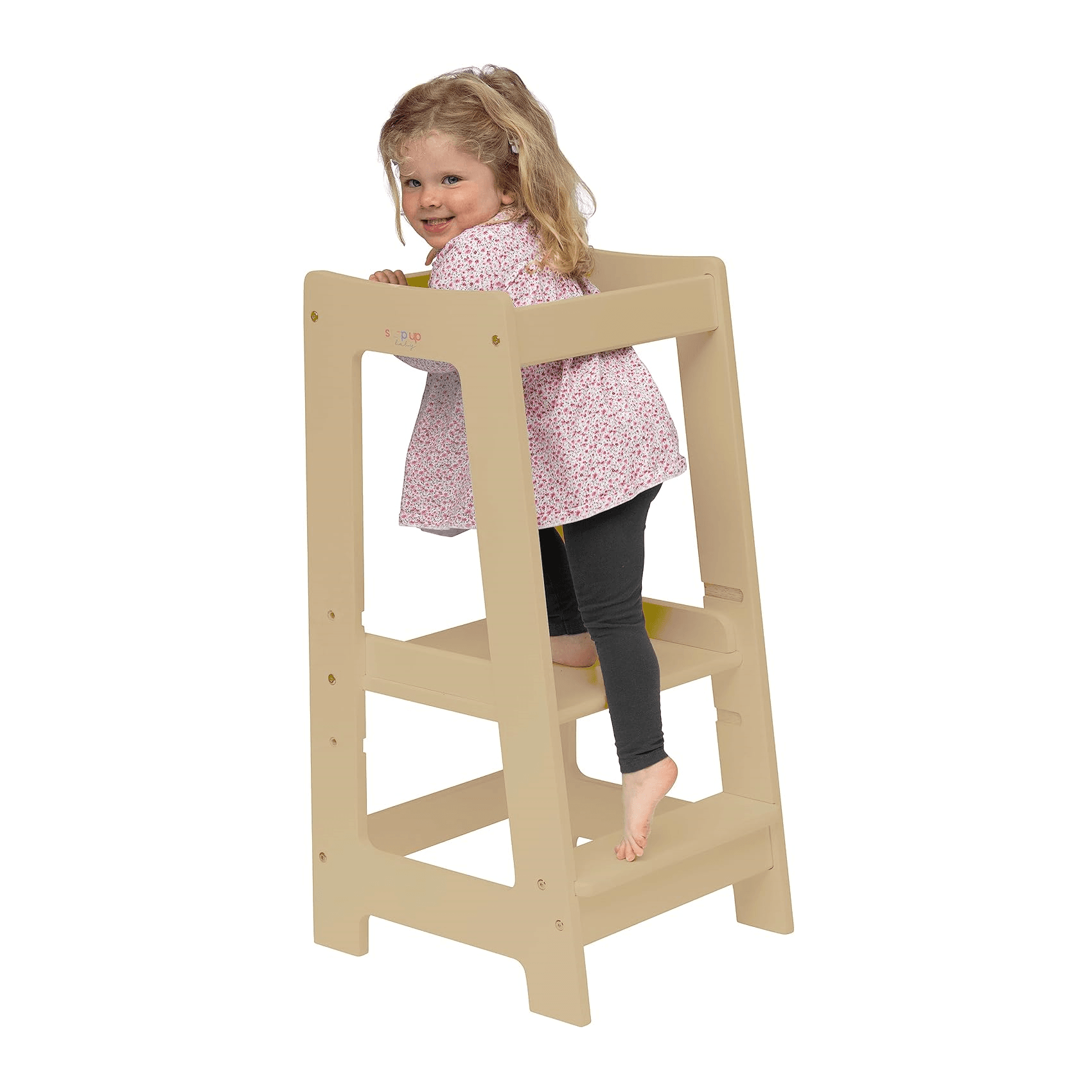 Montessori HOOBRO Toddler Standing Tower Natural Bamboo