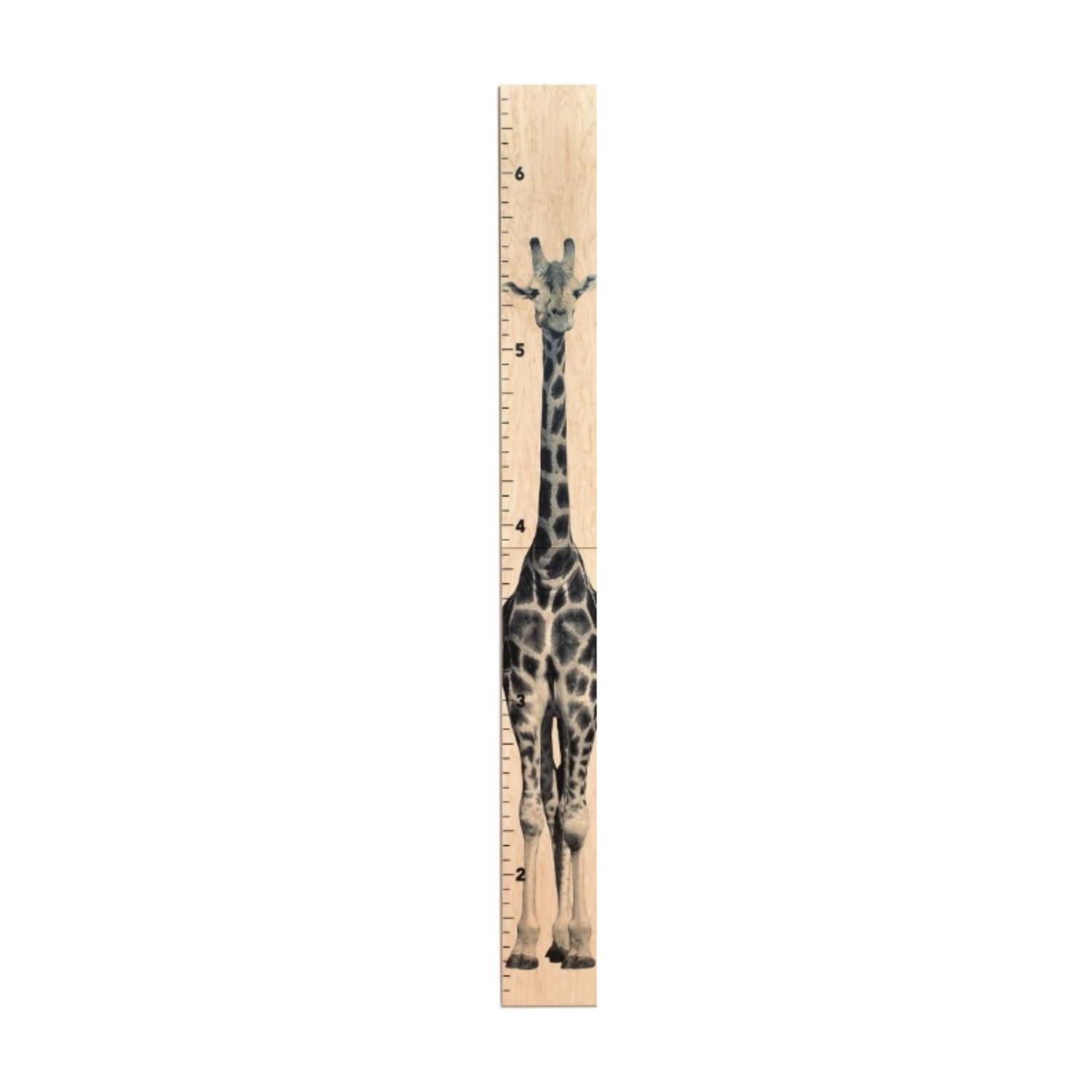 Montessori Headwaters Studio Tall Giraffe Wooden Growth Chart