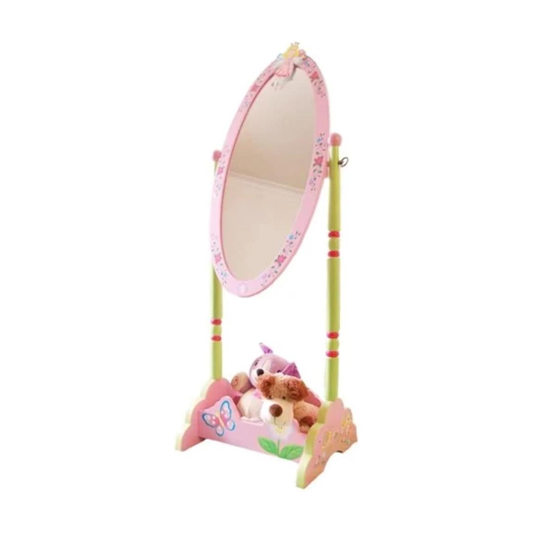 Montessori Kids Funnel Olivia The Fairy Girl‘s Wooden Standing Mirror Multicolor