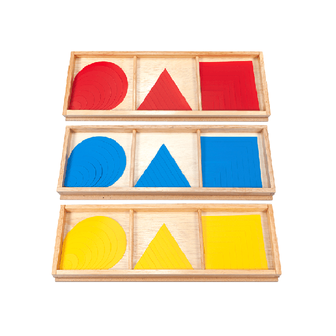 Montessori Alison's Montessori Circles, Squares, and Triangles Boxes