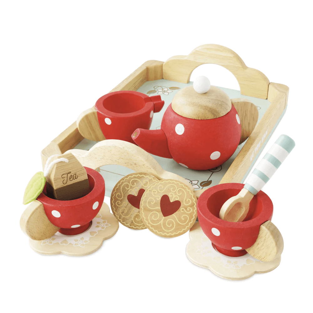 Montessori Le Toy Van Wooden Tea Set & Tray