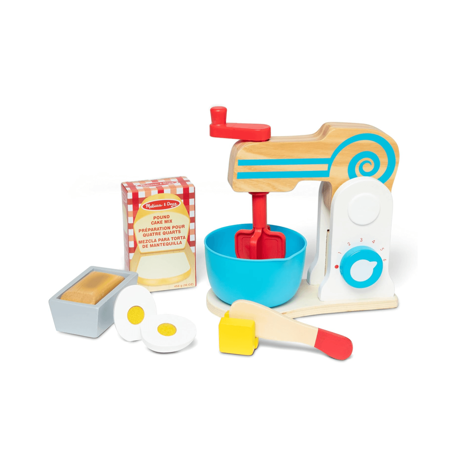 Montessori Melissa & Doug Baking Set Toys Make-a-Cake Mixer