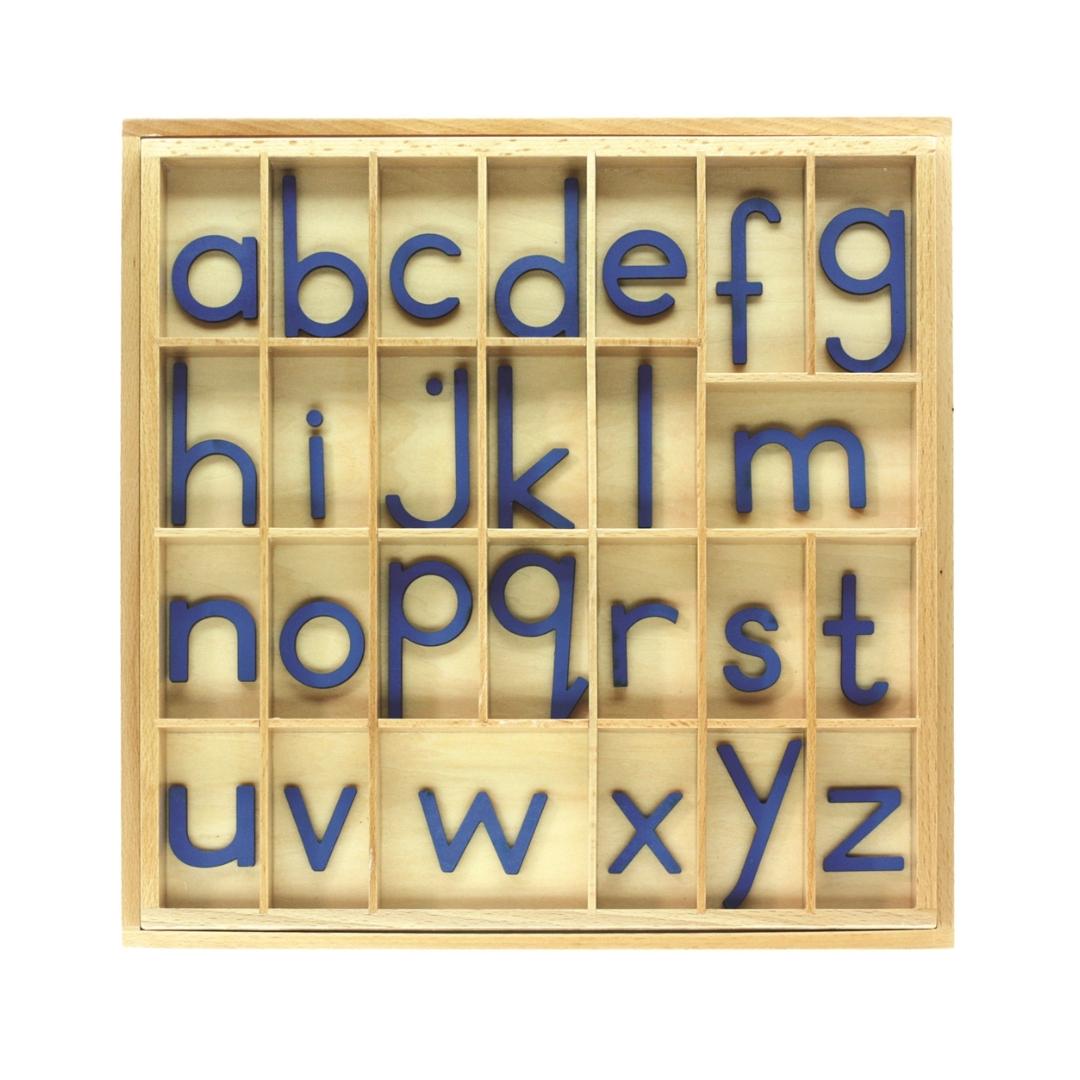 Montessori Alison&#8217;s Montessori Small Movable Alphabet Print Blue