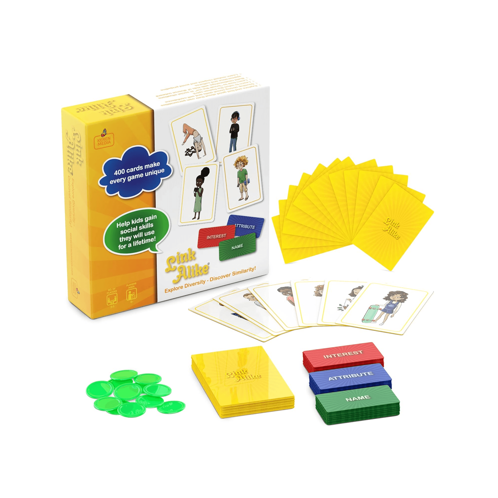 Montessori Link Alike Social Skills Card Game
