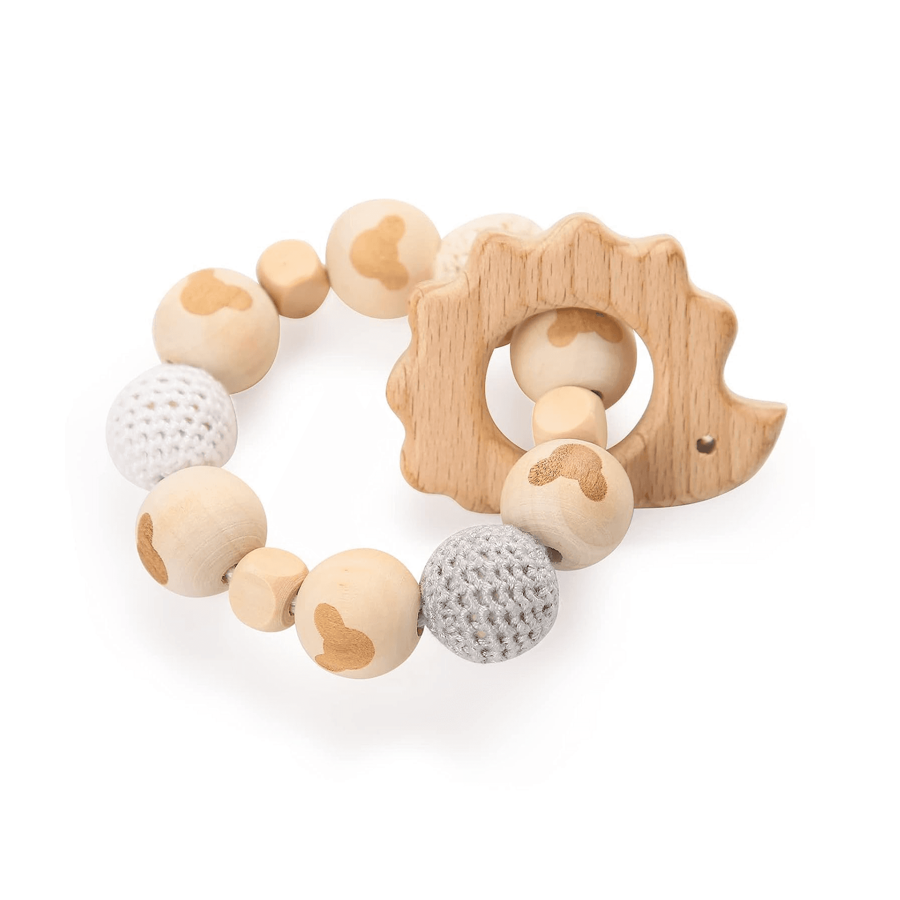 Montessori DIPFSUC Wooden Teether With Rattle