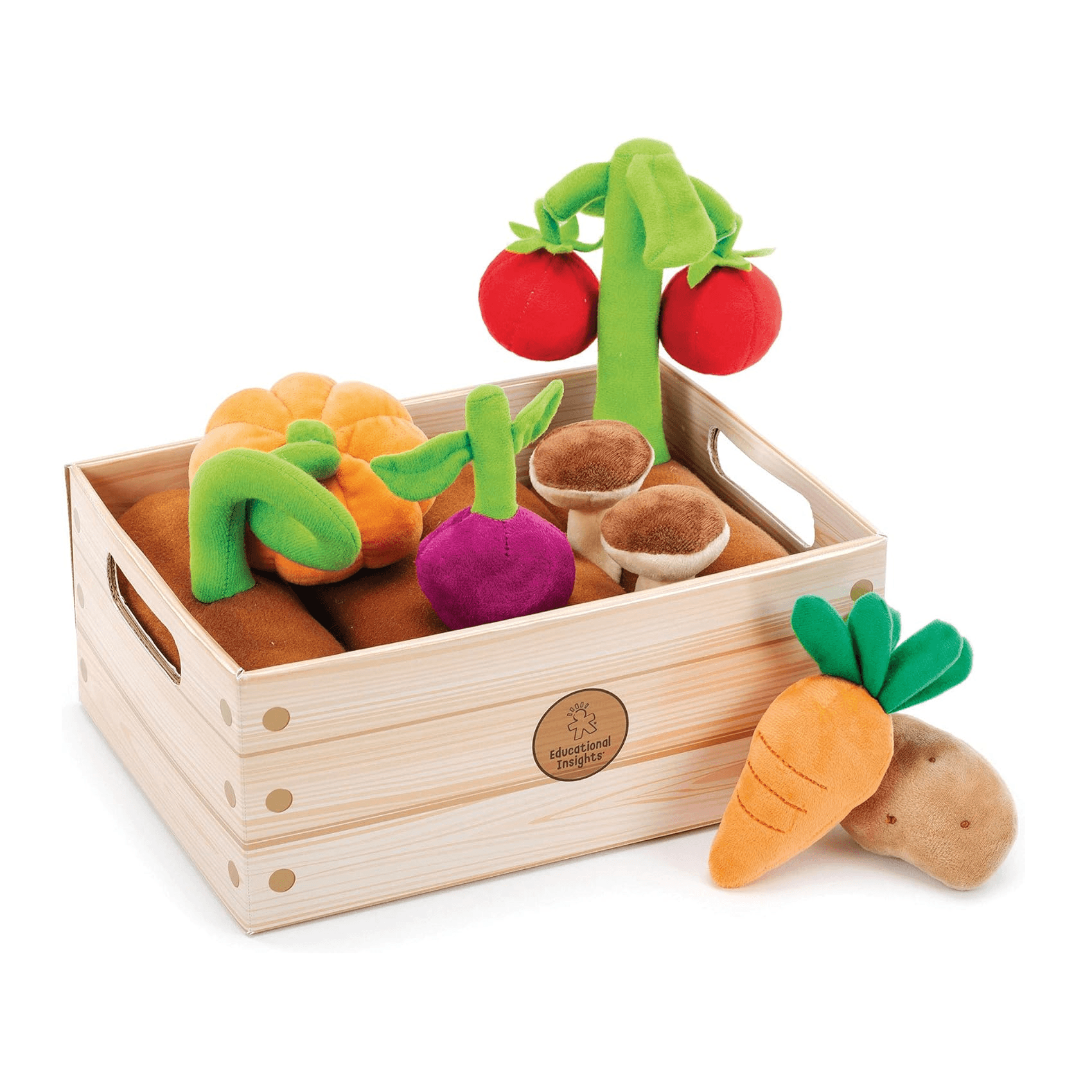 Montessori Educational Insights Plush Vegetable Garden 13-Piece Set