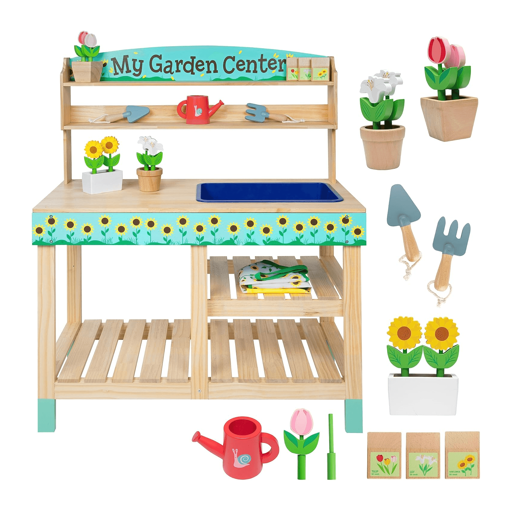 Montessori Svan Gardening Center Indoor Playset