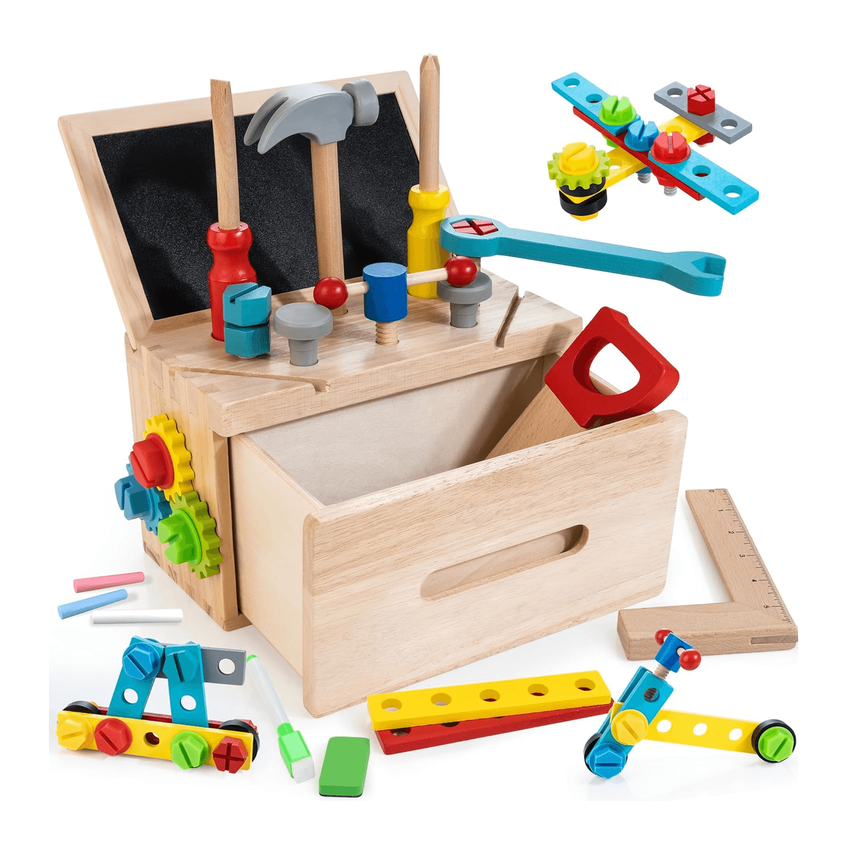 Montessori WOODMAM Wooden Tool Bench Set TS04