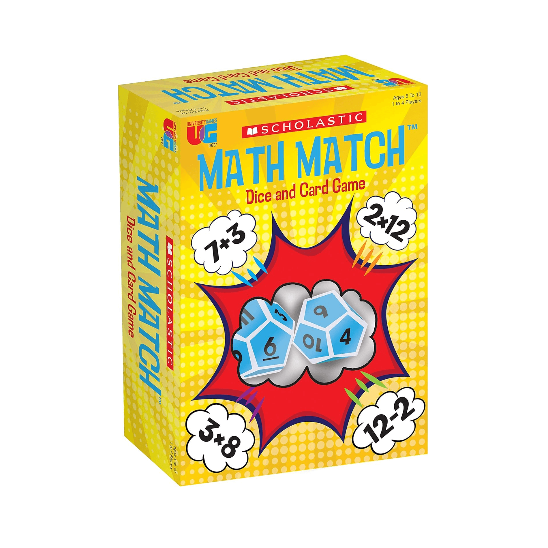 Montessori University Games Scholastic Math Match Dice and Card Game