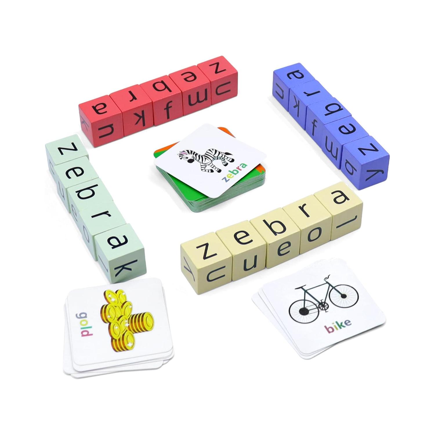 Montessori Humerry Word Game Wooden Crossword Spelling Puzzle