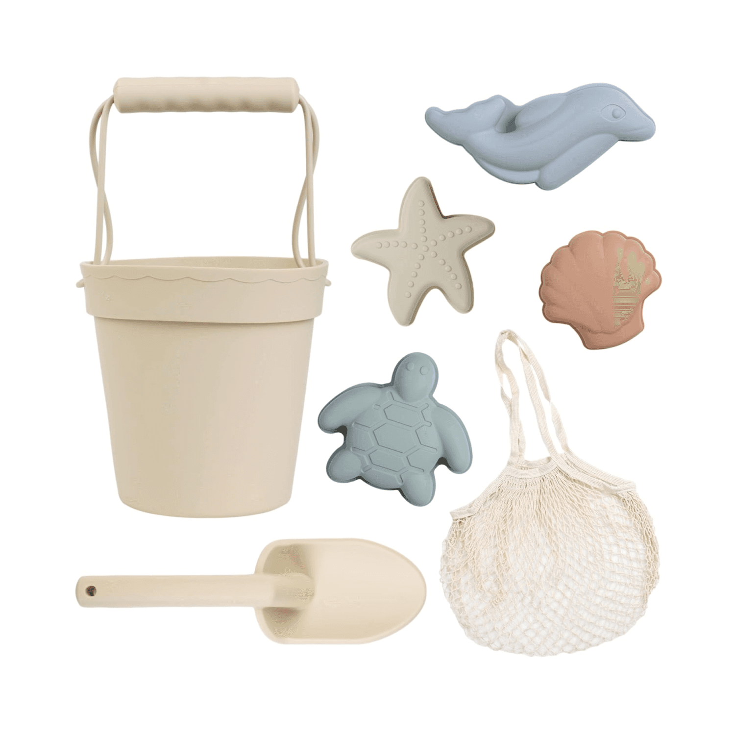 Montessori BLUE GINKGO Sand Bucket Set Beige