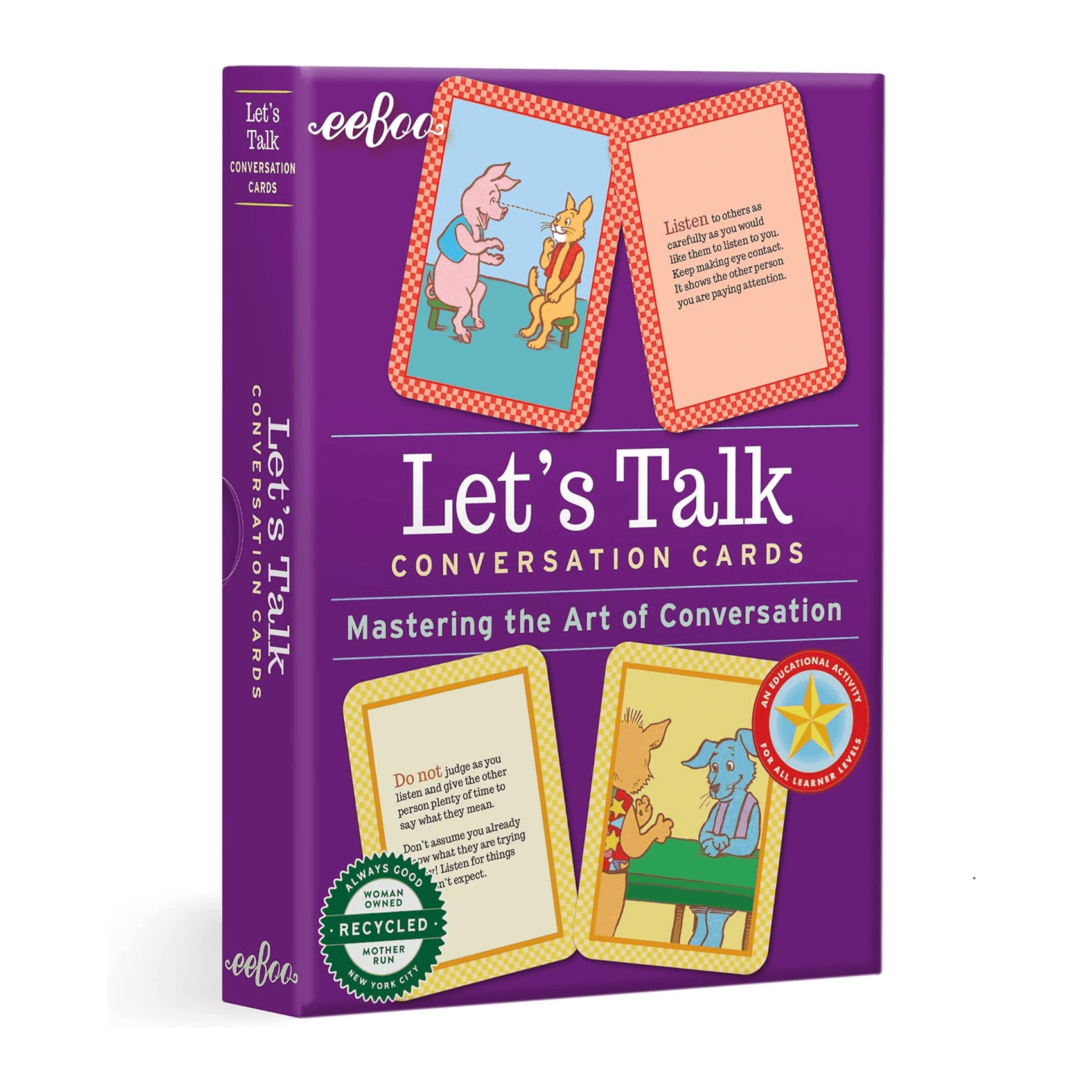Montessori eeBoo Conversation Cards Let's Talk