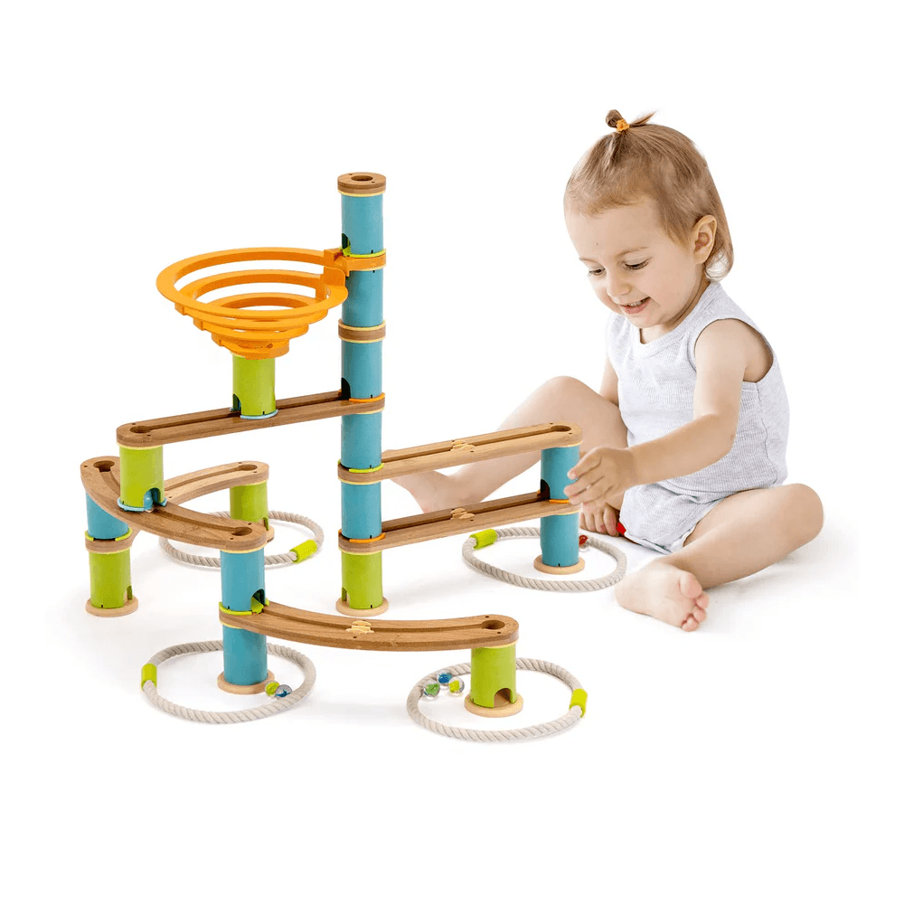 Montessori Costzon Kids Marble Run Building Toys 106 Pieces