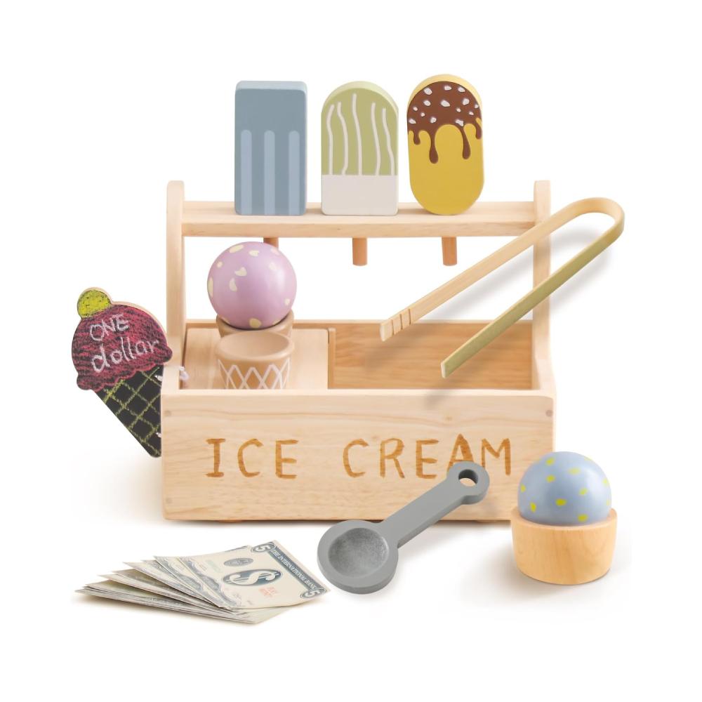 Montessori Etucdose Wooden Ice Cream Set