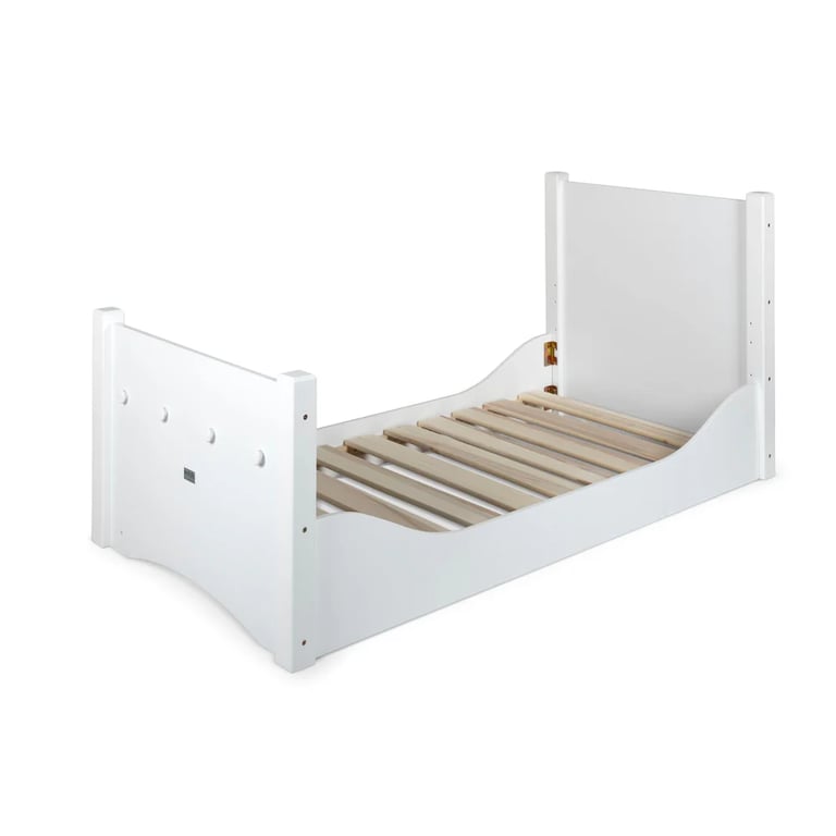 Montessori My Happy Helpers Adjustable Floor Bed White Single