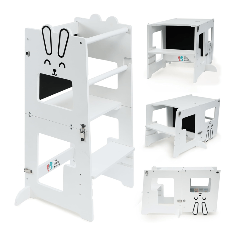 Montessori The Little Bunny 3-in-1 Convertible Toddler Tower