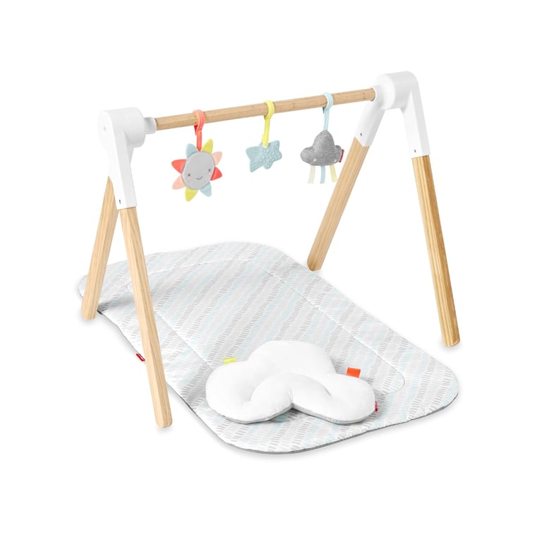 Montessori Skip Hop Wooden Baby Gym Silver Lining Cloud