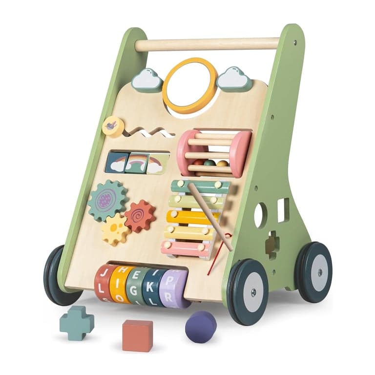 Bautia Baby Walker With Wheels Green