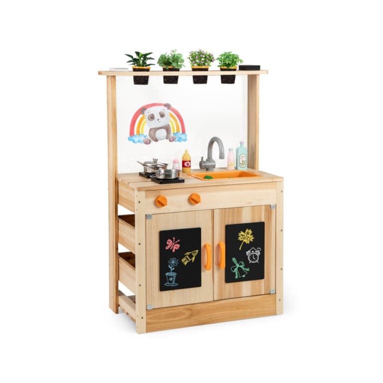 Costway Mud Kitchen With Pots
