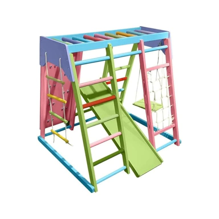 Avenlur Magnolia 7-in-1 Indoor Playground Medium Rainbow