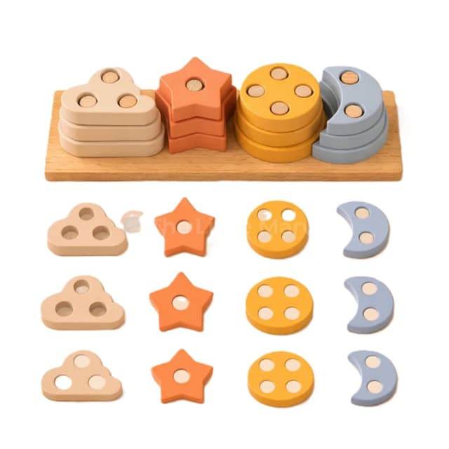 The Little Marvin Montessori Shape Sorting Board