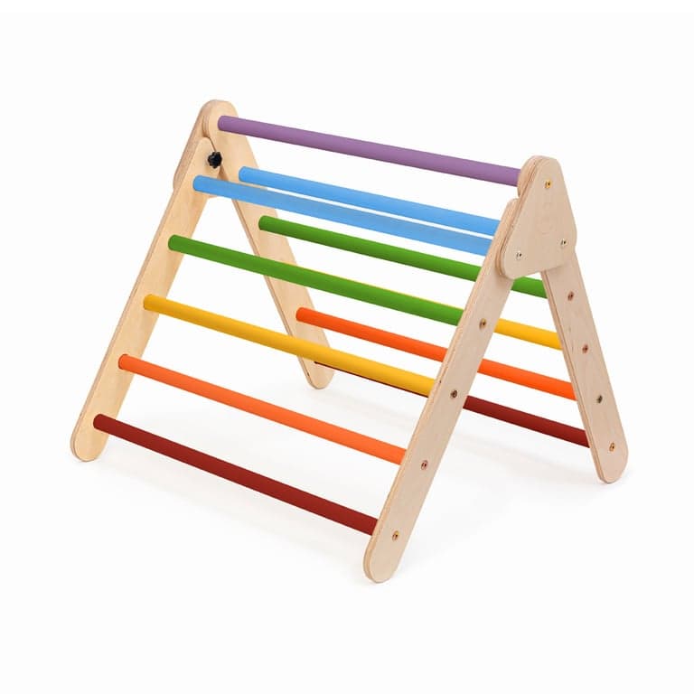 Montessori Jindl Foldable Climbing Triangle Premium Rainbow