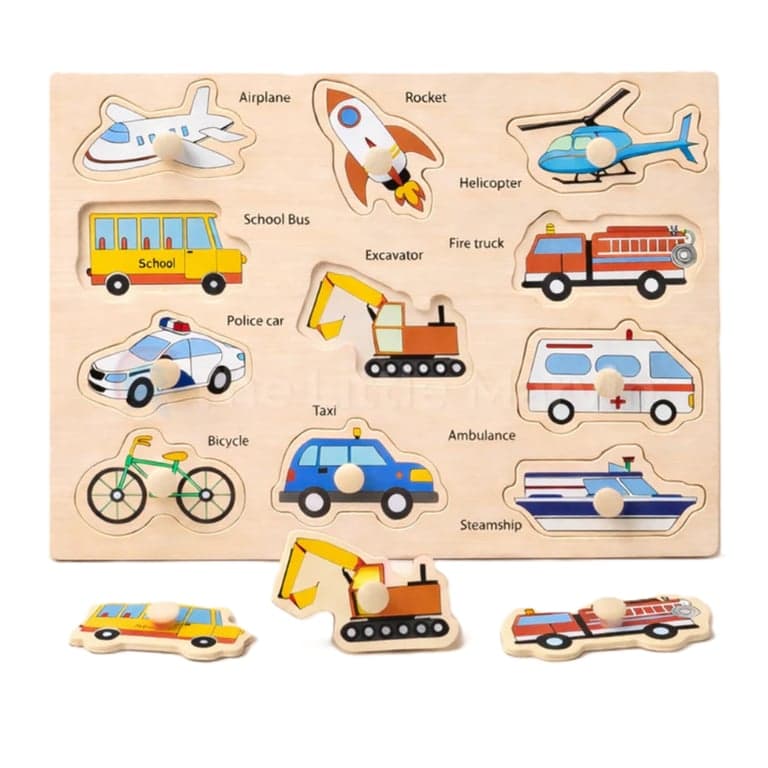 The Little Marvin Montessori Board Puzzle Transport