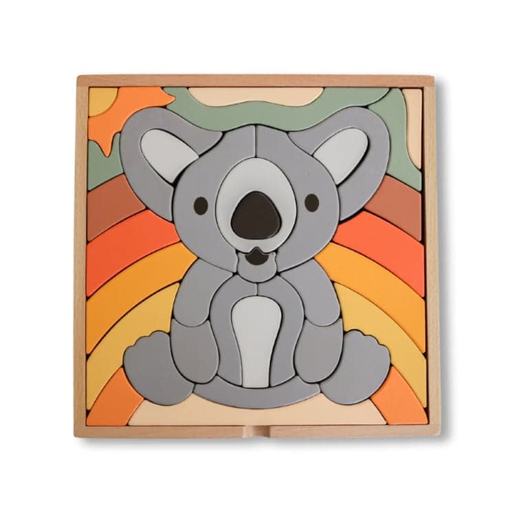 Stellavan & Papa 3-in-1 Large Block Puzzle Koala