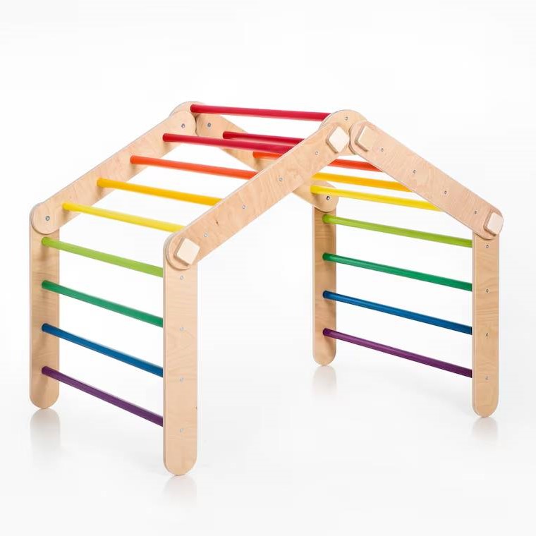 Montessori Wood Grain Lab Climbing Triangle