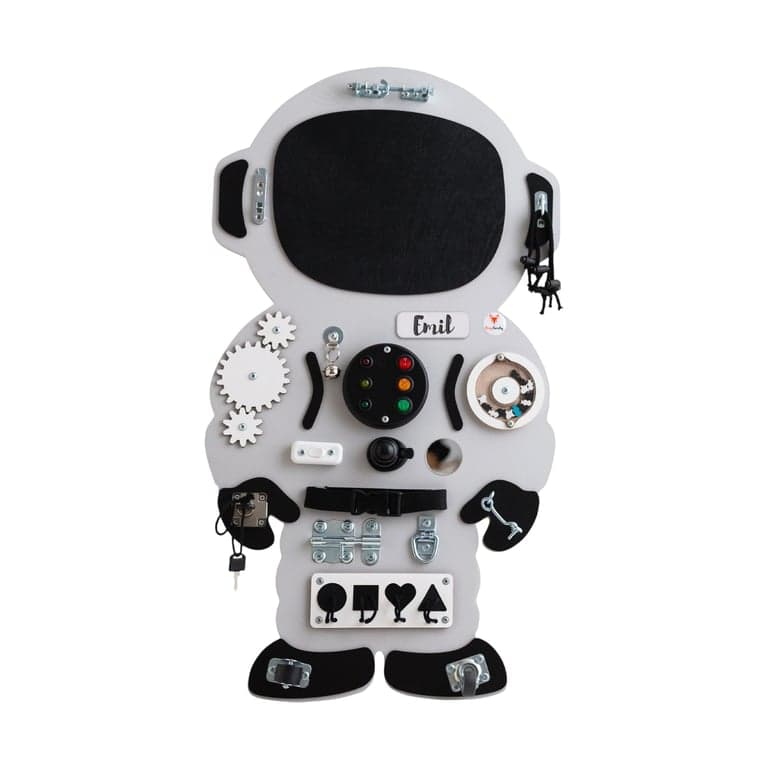 Foxy Family Busy Board Jan the Astronaut With Name With Stand