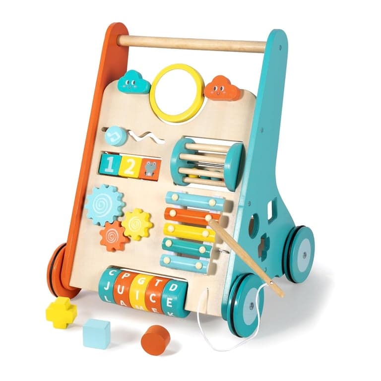 Bautia Baby Walker With Wheels Contrast