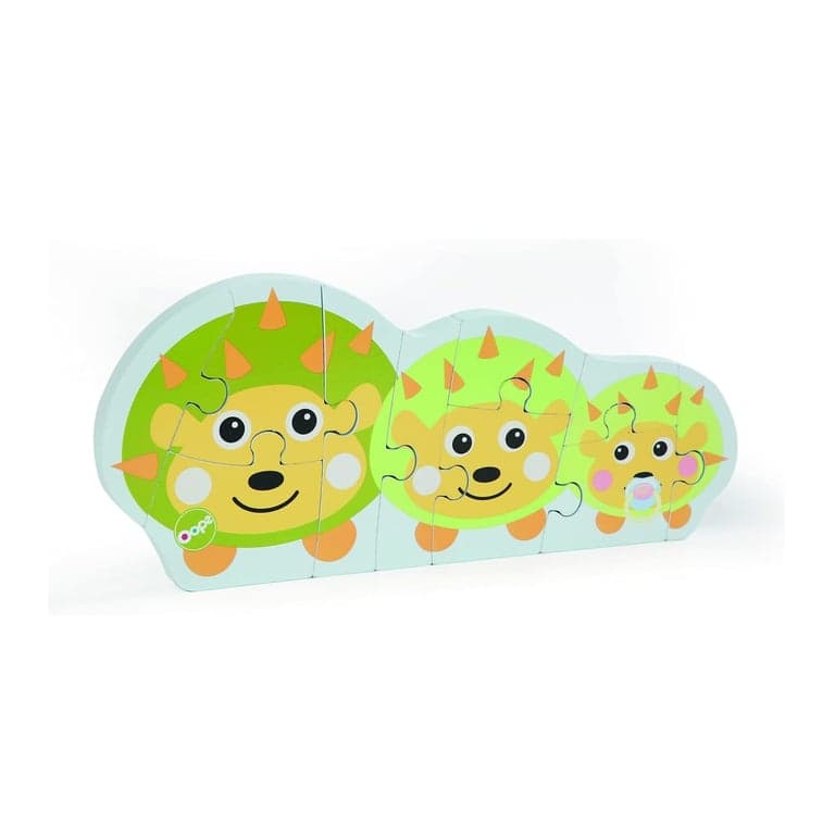 Montessori Oops Two Puzzles in One Hedgehog