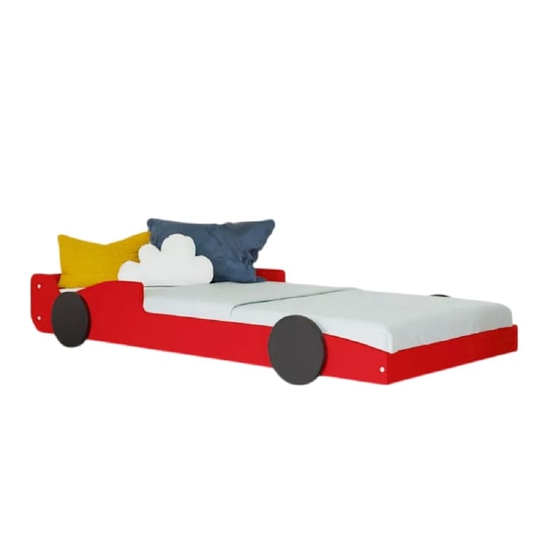 Benlemi Car Bed Speedy Red Black 160 x 80