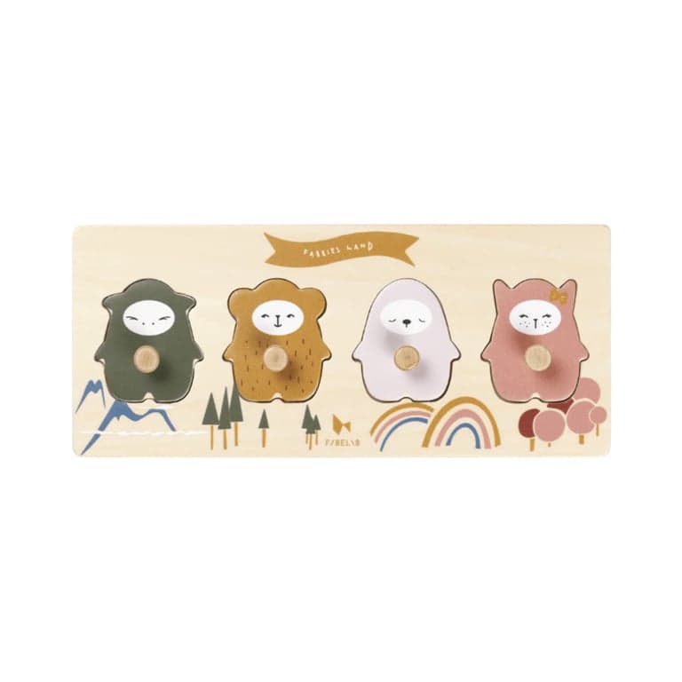 Fabelab Puzzle Grip Fabbies Land Wood
