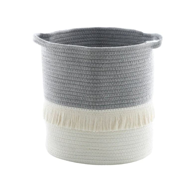 Wonder Space Basket Dual Color Tassel Gray